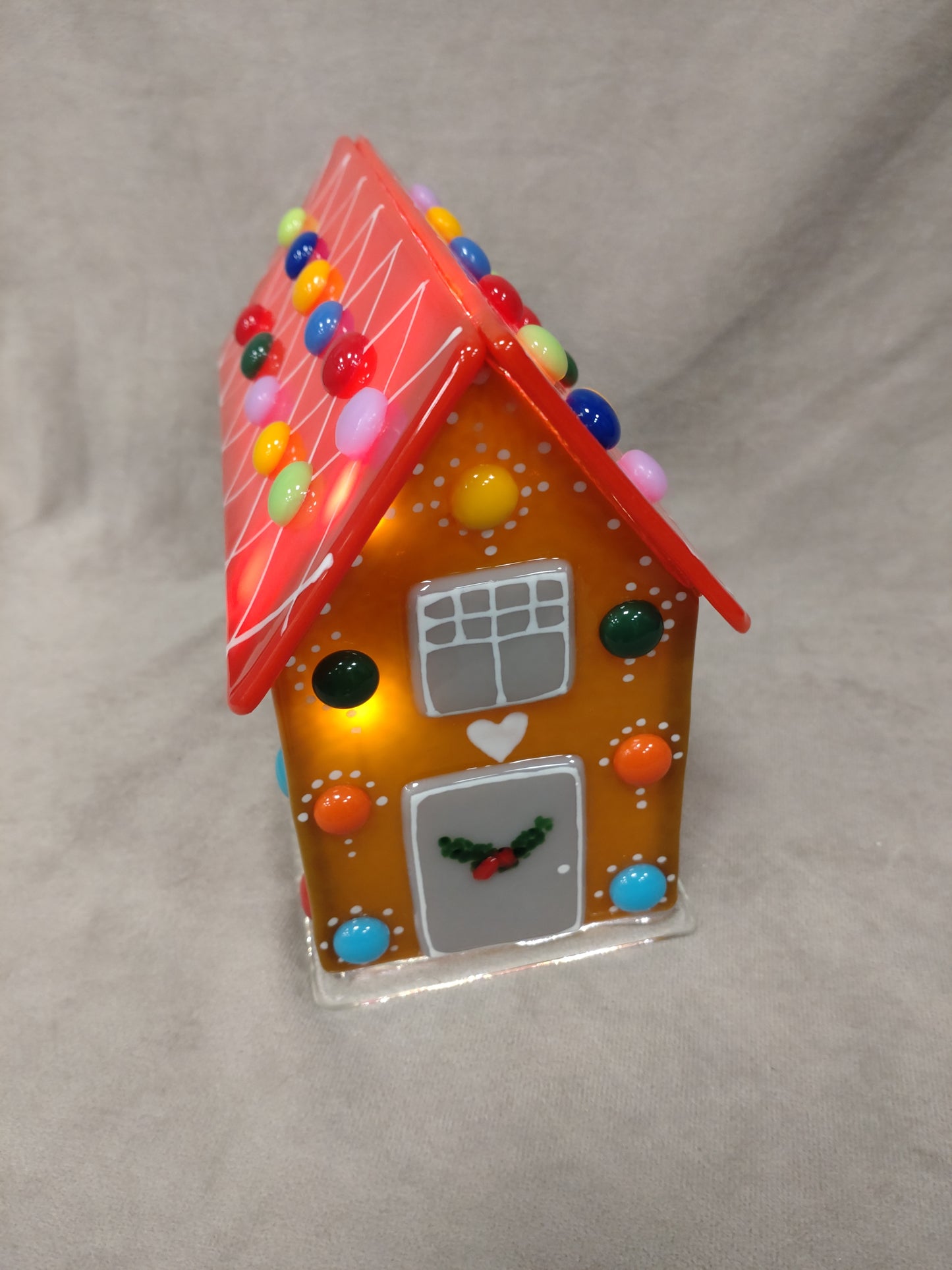 Pepperkakehus i glass