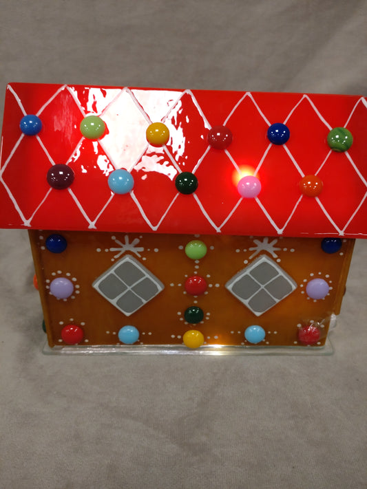 Pepperkakehus i glass